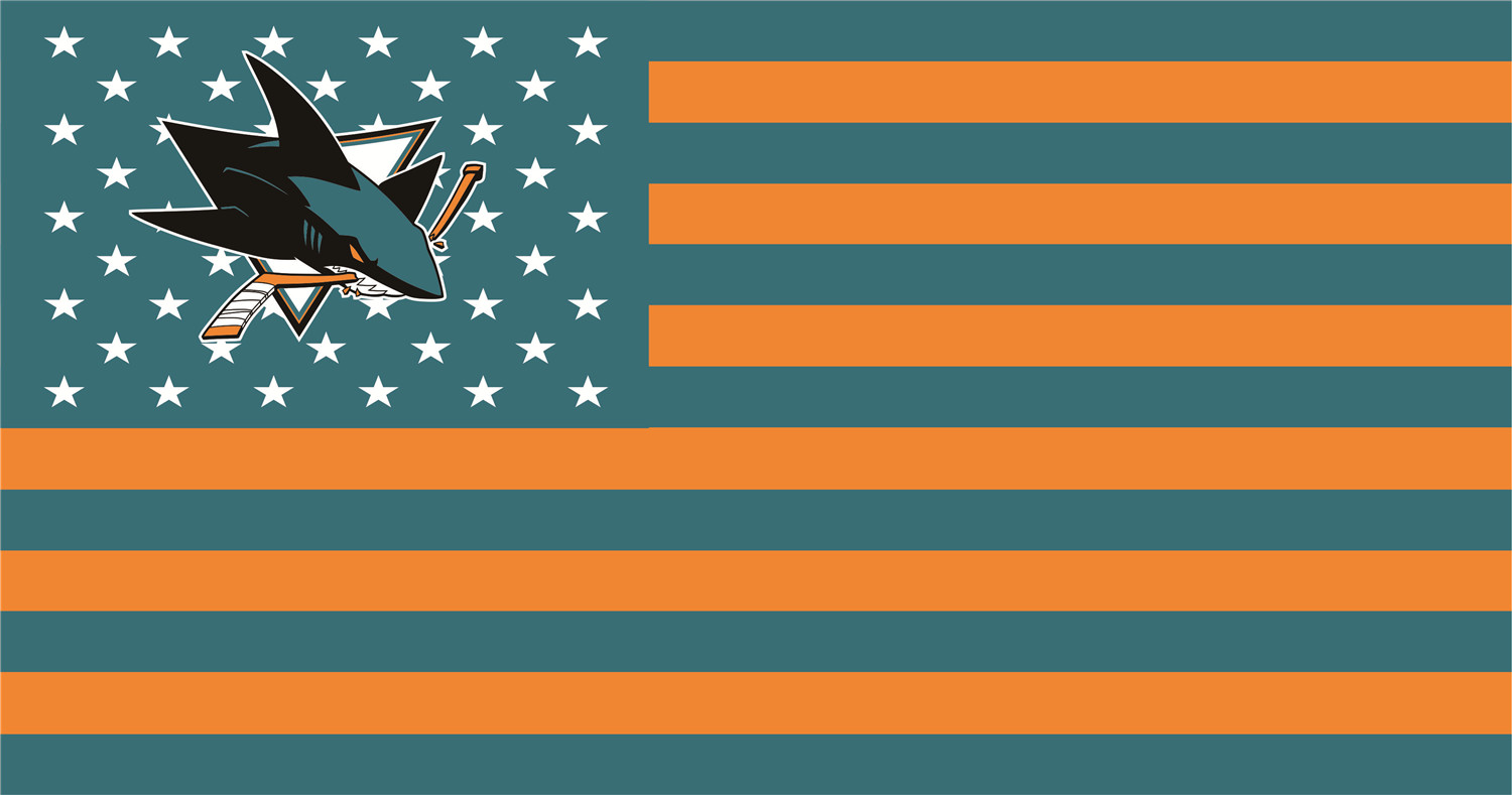 San Jose Sharks Flags iron on transfers